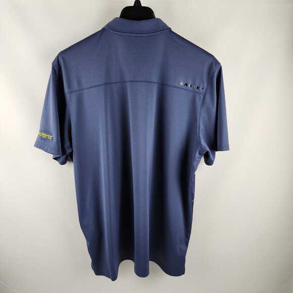 Oakley Shirt Mens XXL Gray Multicolor Polo Regular Fit Rio Socco Golf Club Arm - Picture 2 of 9